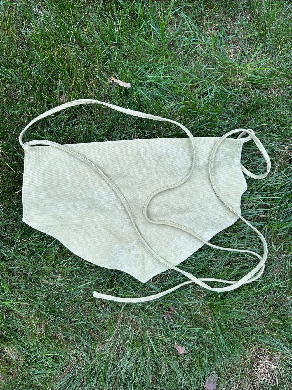 Light Sage Open Back Top